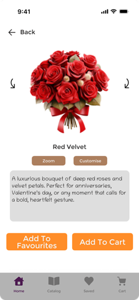After usability improvements mockup